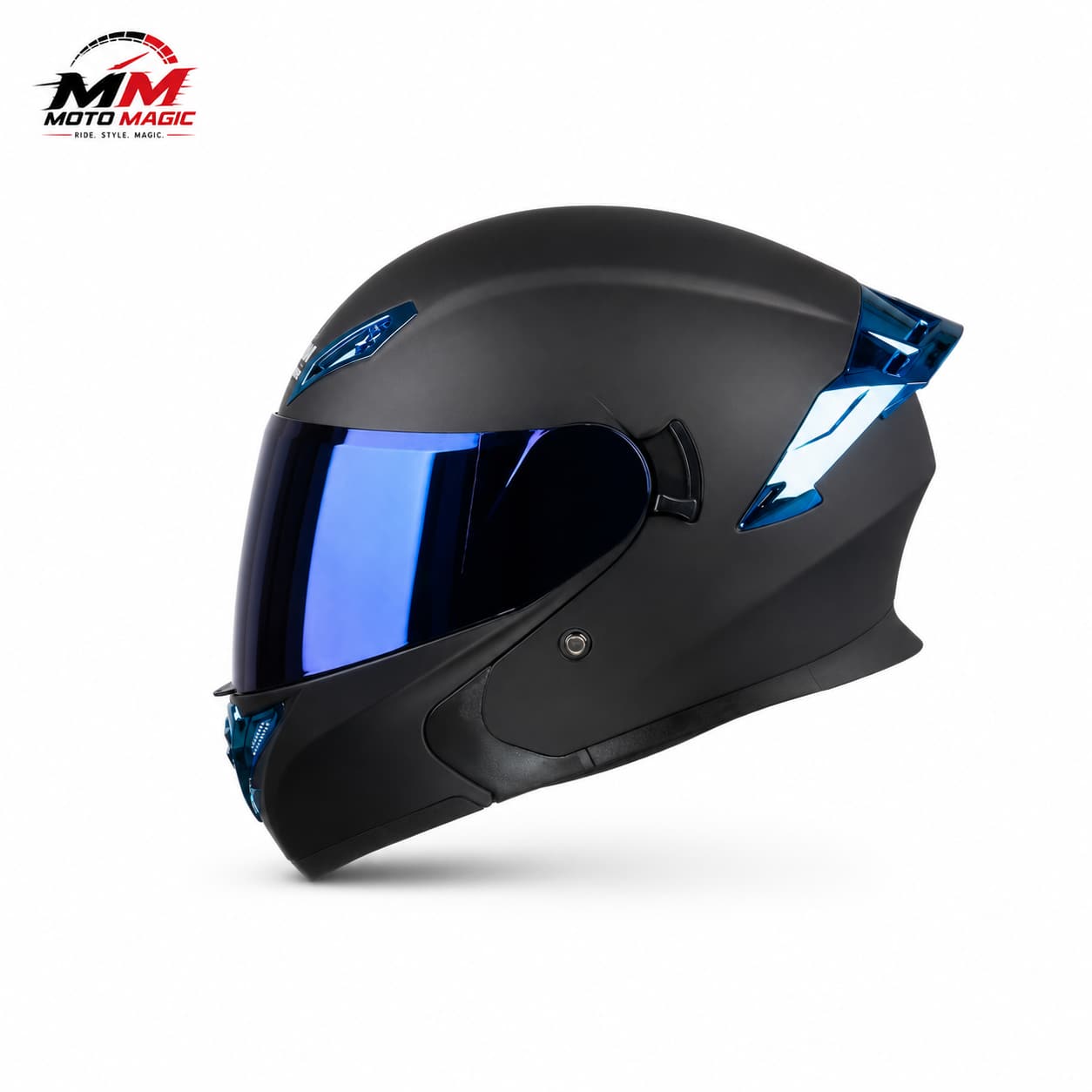 Helmetë integrale AeroShield me vizierë blu